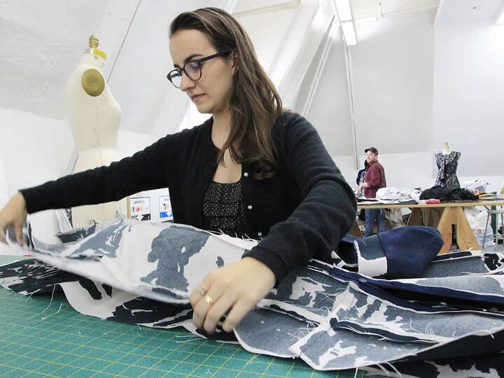 Student working on patterns