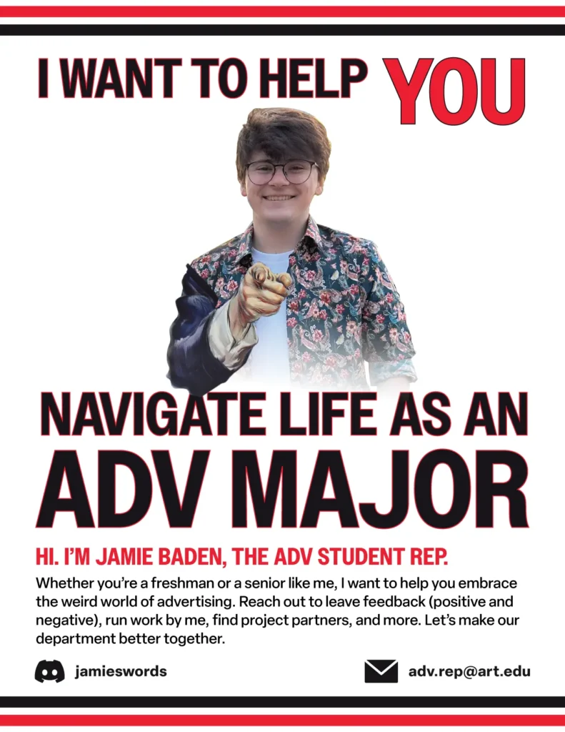 ADV Student Rep Jamie Baden