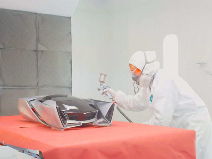 spray boot for Industrial Design students